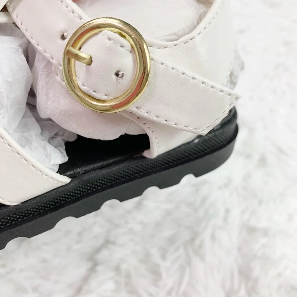 Crewcuts‎ Girls' fisherman lug-sole sandals in white